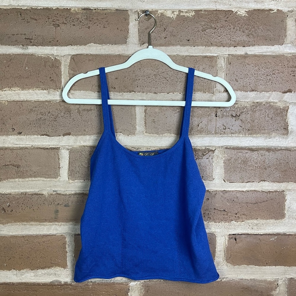 Loro Piana Cashmere Blue Tank Top
